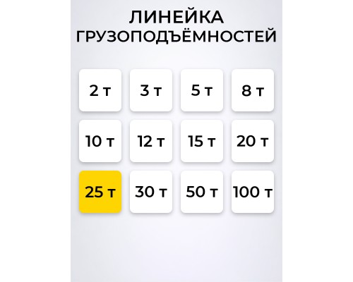 Домкрат гидравлический TOR ДГ-25 г/п 25,0 т  10525