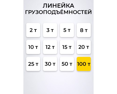 Домкрат гидравлический TOR ДГ-100 г/п 100,0 т  105100