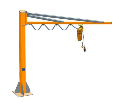 Кран консольный поворотный ручной TOR PSJ33100 1000 кг, высота 3 м, стрела 3 м 1005960