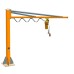 Кран консольный поворотный ручной TOR PSJ44050 500 кг, высота 4 м, стрела 4 м 1005962