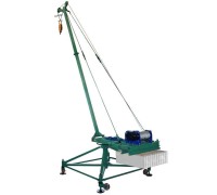 Кран стреловой поворотный "МАСТЕР-3" 1000 кг 50 м с противовесами и колесами 1191050