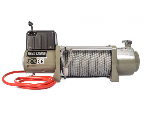 Лебедка автомобильная TOR ЛА SEC16800 г/п 7620 кг 28 м 12V 1141604