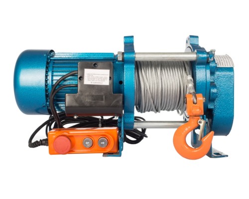 Лебедка электрическая  300/600 кг 100/50 м с канатом 220 В REM KCD 1052358