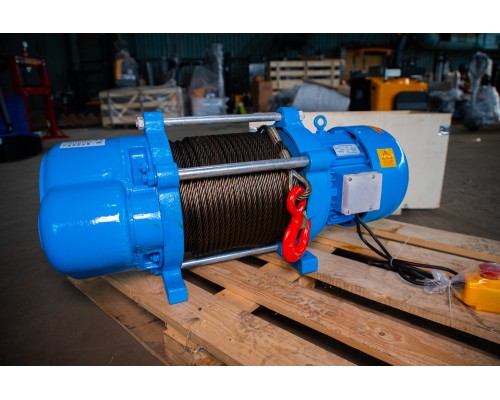 Лебедка TOR ЛЭК-1000 E21 (KCD) 1000 кг 380 В с канатом 70 м (T) 1026484