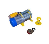 Лебедка электрическая  300/600кг  60/30м с канатом 220В 24м/мин алюминиевый корпус TOR KCD (TSA) 1034615