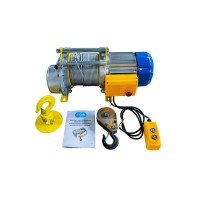 Лебедка электрическая  300/600кг  60/30м с канатом 380В 24м/мин алюминиевый корпус TOR KCD (TSA) 1034602