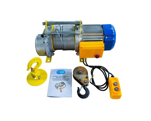 Лебедка электрическая TOR КCD (TSA) 300/600 60/30 м 24 м/мин 380В (алюминиевый корпус) 1034602