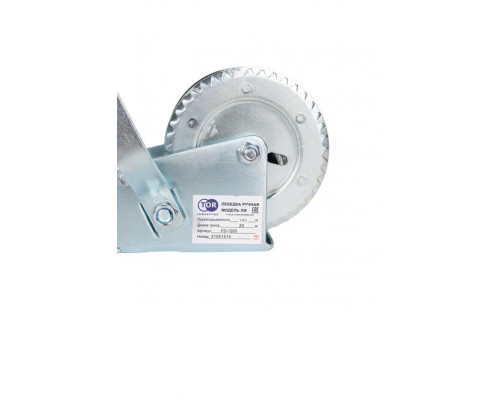 Лебедка ручная TOR ЛФ-1200 (FD) г/п 0,5 т длина троса 10 м 113051