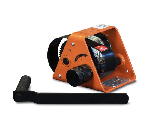 Лебедка ручная барабанная с тросом  500кг  25м со съемной ручкой TOR GR 1005972