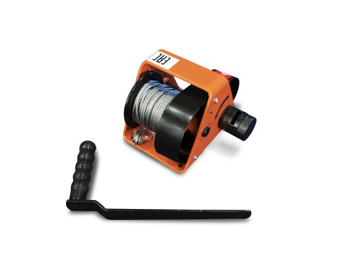Лебедка ручная барабанная с тросом  500кг  25м со съемной ручкой TOR GR 1005972