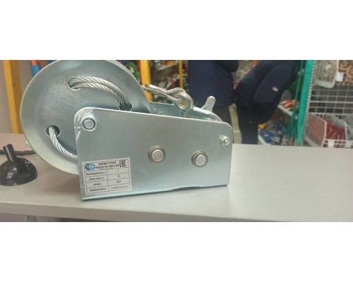 Лебедка ручная TOR ЛН-2500 (LHW) г/п 1,0 т длина троса 10 м (серия X) 1050257