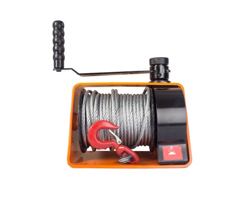 Лебедка ручная червячная с тросом 1000кг 35м TOR VS 113107