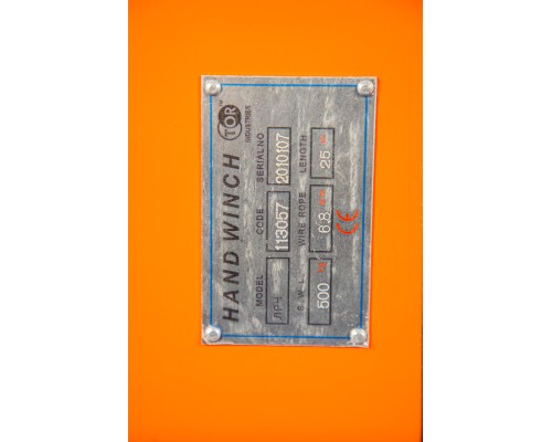 Лебедка ручная червячная TOR ЛРЧ 500 (VS) 0,5 т 25 м 113057