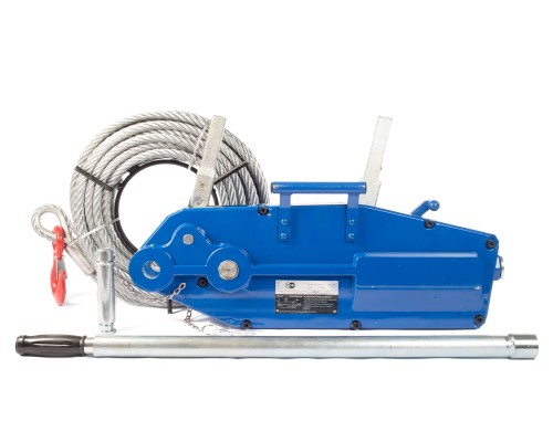 Лебедка рычажная тросовая TOR МТМ 1600 1,6 т L=20м (стальной корпус) 1002528