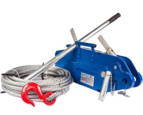 Лебедка рычажная тросовая TOR МТМ 1600 1,6 т L=20м (стальной корпус) 1002528