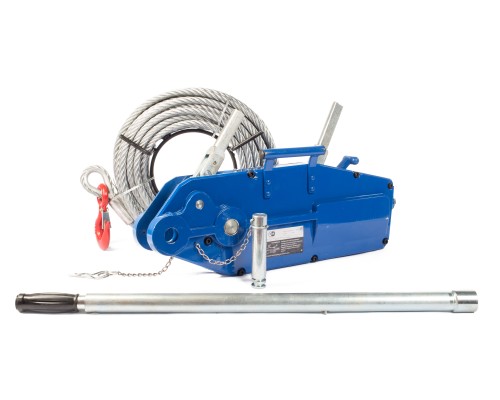 Лебедка рычажная тросовая TOR МТМ 800 0,8 т L=20м (стальной корпус) 1002530