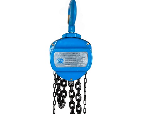 Таль ручная шестеренная TOR ТРШ C 5ТХ12М PRO (для тяжелых работ)  1015121