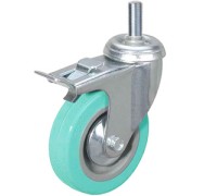 Колесо аппаратное поворотное SCtgb 93 75 мм с болтом и тормозом (N) 1039559