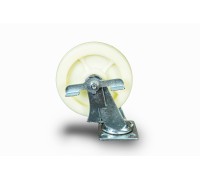 Колесо большегрузное поворотное SCdnb 80 200 мм полипропиленовое с тормозом 1024225