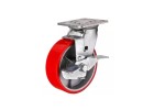 Колеса большегрузные поворотные с боковым тормозом (полиуретан)