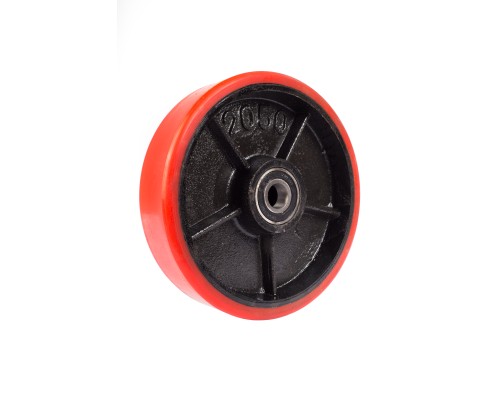 Колесо полиуретан 200х50 мм с подшипником для тележек гидравлических BF/WB/RHP/BFS 1001405