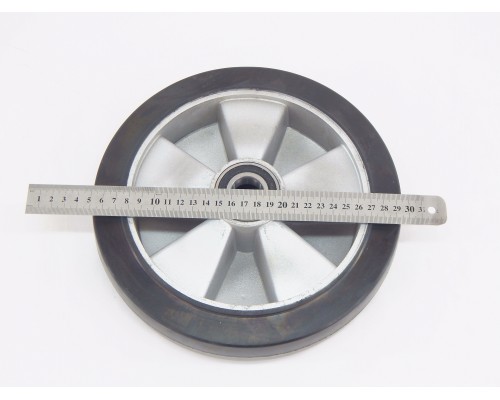 Колесо резиновое 250х50 мм с подшипником для тележек гидравлических HW 153318