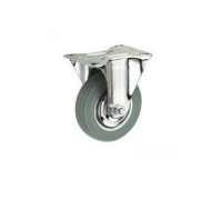Колесо неповоротное серая резина FC 54 f 125 мм 1027208