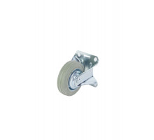 Колесо неповоротное серая резина FC 46 f 100 мм 1027207
