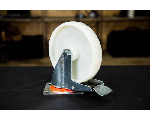 Колесо поворотное полипропилен SRCnb 80 200 мм с тормозом (N) 1024191