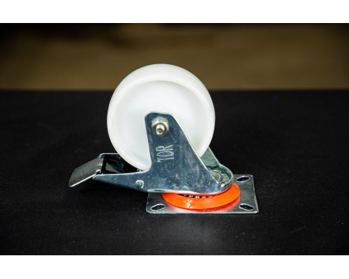 Колесо поворотное полипропилен SRCnb 42 100 мм с тормозом (N) 1024187