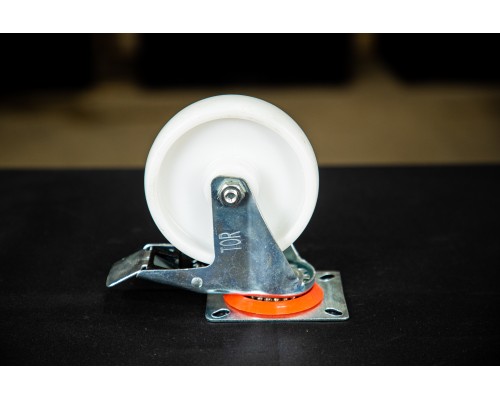 Колесо поворотное полипропилен SRCnb 55 125 мм с тормозом (N) 1024188