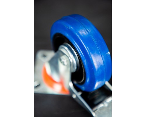 Колесо поворотное резина SRCLb 42 100 мм с тормозом (N) 1024207