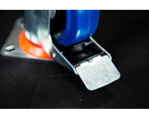 Колесо поворотное резина SRCLb 42 100 мм с тормозом (N) 1024207