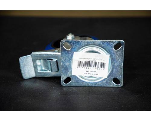 Колесо поворотное резина SRCLb 42 100 мм с тормозом (N) 1024207