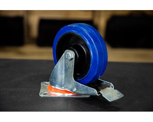 Колесо поворотное резина SRCLb 63 160 мм с тормозом (N) 1024209