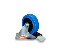 Колесо поворотное резина SRCLb 42 100 мм с тормозом (F) 1024395