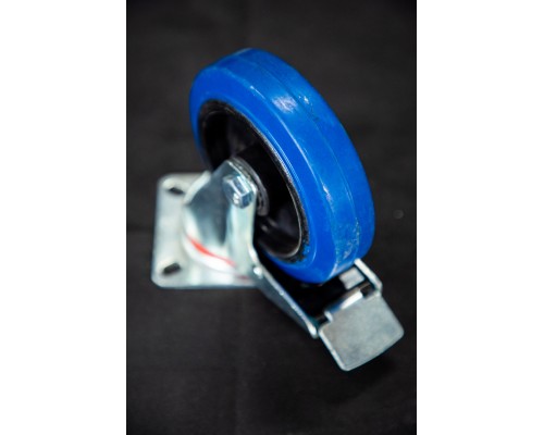 Колесо поворотное резина SRCLb 55 125 мм с тормозом (F) 1024396