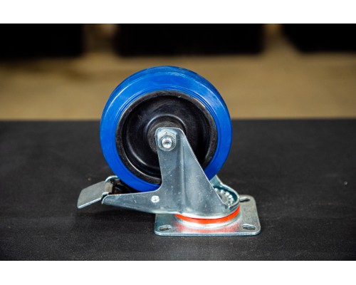 Колесо поворотное резина SRCLb 55 125 мм с тормозом (F) 1024396