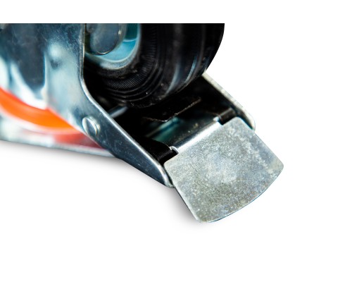 Колесо поворотное резина SCb 93 75 мм с тормозом (Y) 1022087