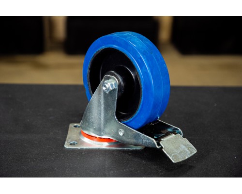 Колесо поворотное резина SRCLb 63 160 мм с тормозом (F) 1024397