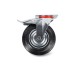 Колесо поворотное резина SCb 93 75 мм с тормозом (F) 1003650