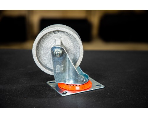 Колесо поворотное чугунное EM01 VKV 100 100 мм термостойкое 1024215