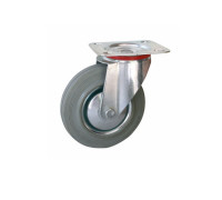 Колесо поворотное серая резина SC 63 f 160 мм 1027203