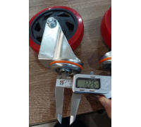 Колесо поворотное усиленное полиуретан SCMh 55 125 мм под болт 1046978