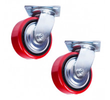 Колесо поворотное PU/металл (C550S/PU1340CB3ra/TG) 125 мм 1351254