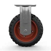 Колесо большегрузное неповоротное PF 160 150 мм резина с протектором (N) 1048778