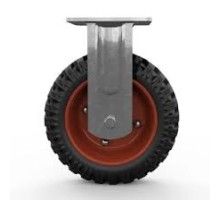 Колесо большегрузное неповоротное PF 160 150 мм резина с протектором (N) 1048778