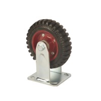 Колесо большегрузное неповоротное PF 160 150 мм резина с протектором (F) 1027233