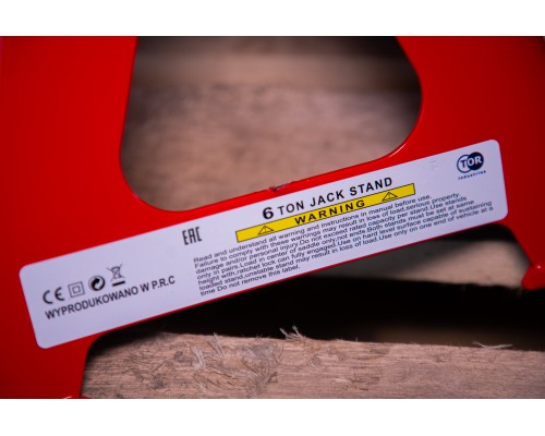 Подставка страховочная TOR 6T 395-613MM T46001 1005825