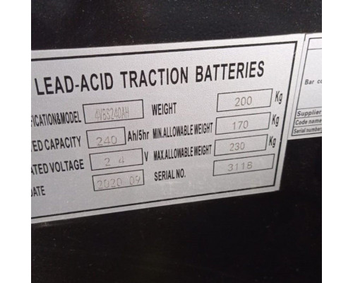 Аккумулятор для штабелёров CDDR15-II 24V/240Ah свинцово-кислотный РОССИЯ (WET battery) 1021560
